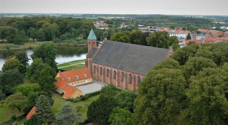 Maribo Domkirke set fra oven